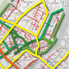 Gågadenet og cykel-busgadenet i og omkring det centrale København
