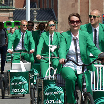 Fra ladcykel-event med Mr. Green