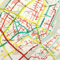 Principskitse for Trafikværkstedets delarbejde for det centrale København